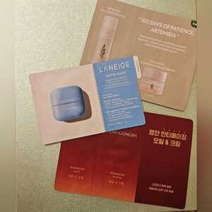LANEIGE Water Bank Blue Hyaluronic Cream And MISSHA Cream Sample K-beauty Skinca
